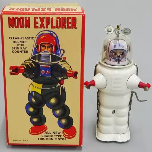 おもちゃ　ブリキ玩具 MOON EXPLORER WHITE MOON-ムーン・エクスプローラー ホワイトムーン- 中古】おもちゃ ブリキ玩具 MOON EXPLORER WHITE MOON-ムーン