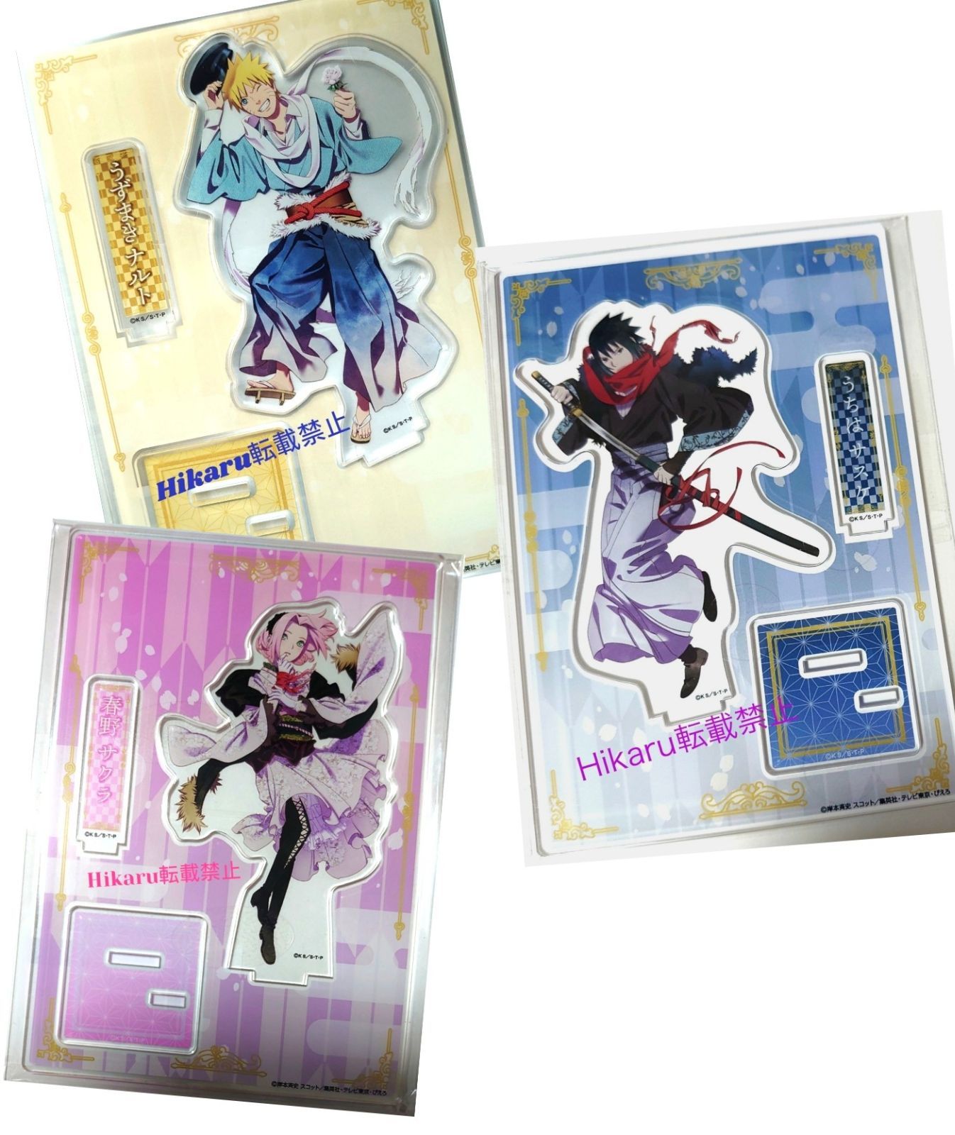 NARUTO THE LIVE サクラ サスケ アクリルスタンド2点セット サスケ