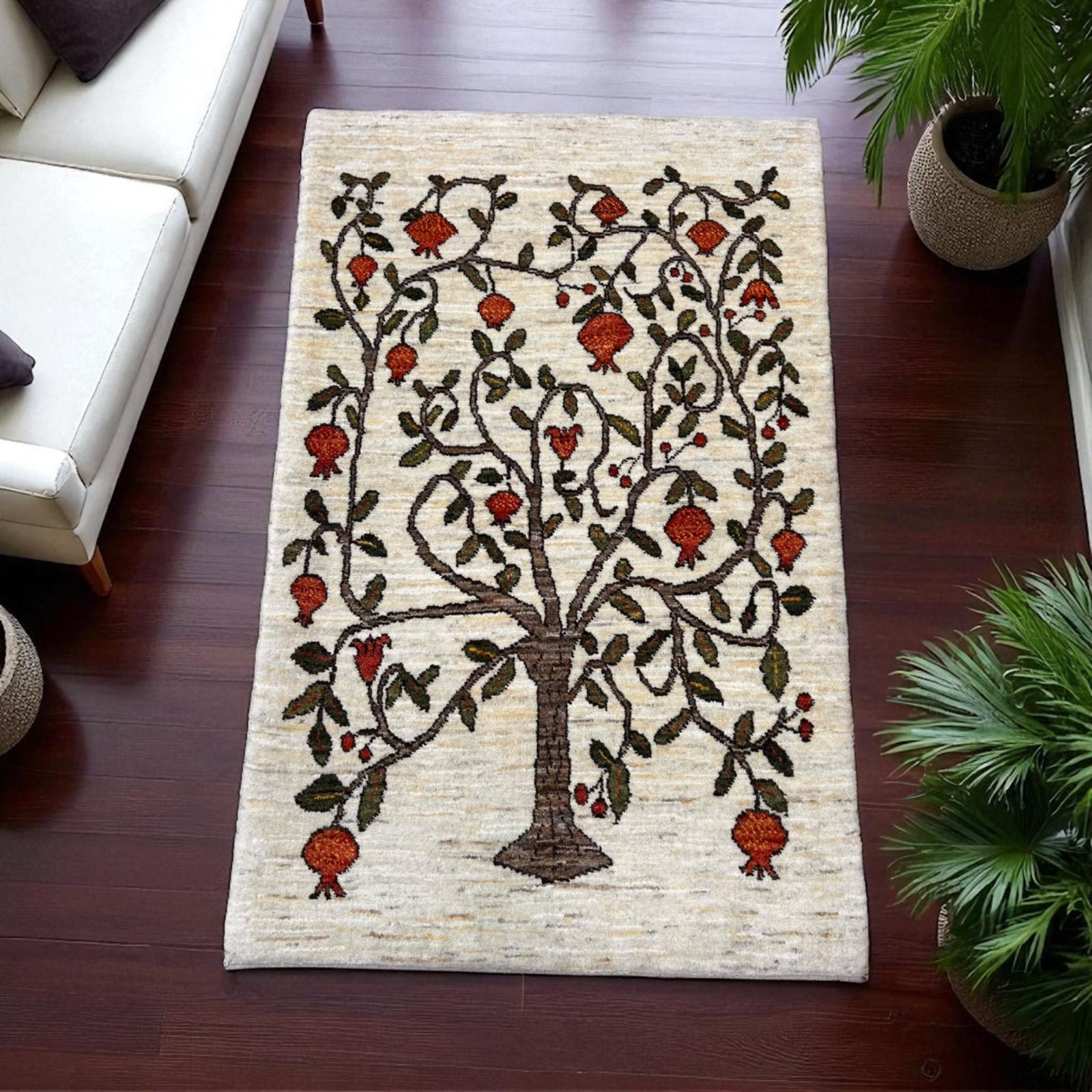 新品　ギャべ　手織り　草木染め 新品 ギャべ 手織り 草木染め