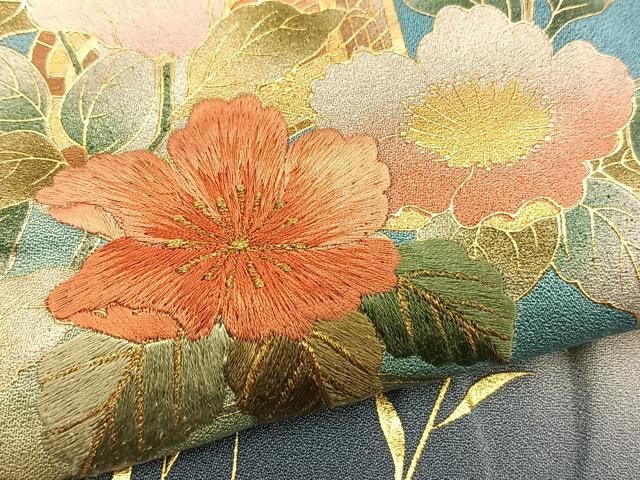 訪問着 お仕立て上がり 単品「ピンク 松川菱と花模様 宝尽くし