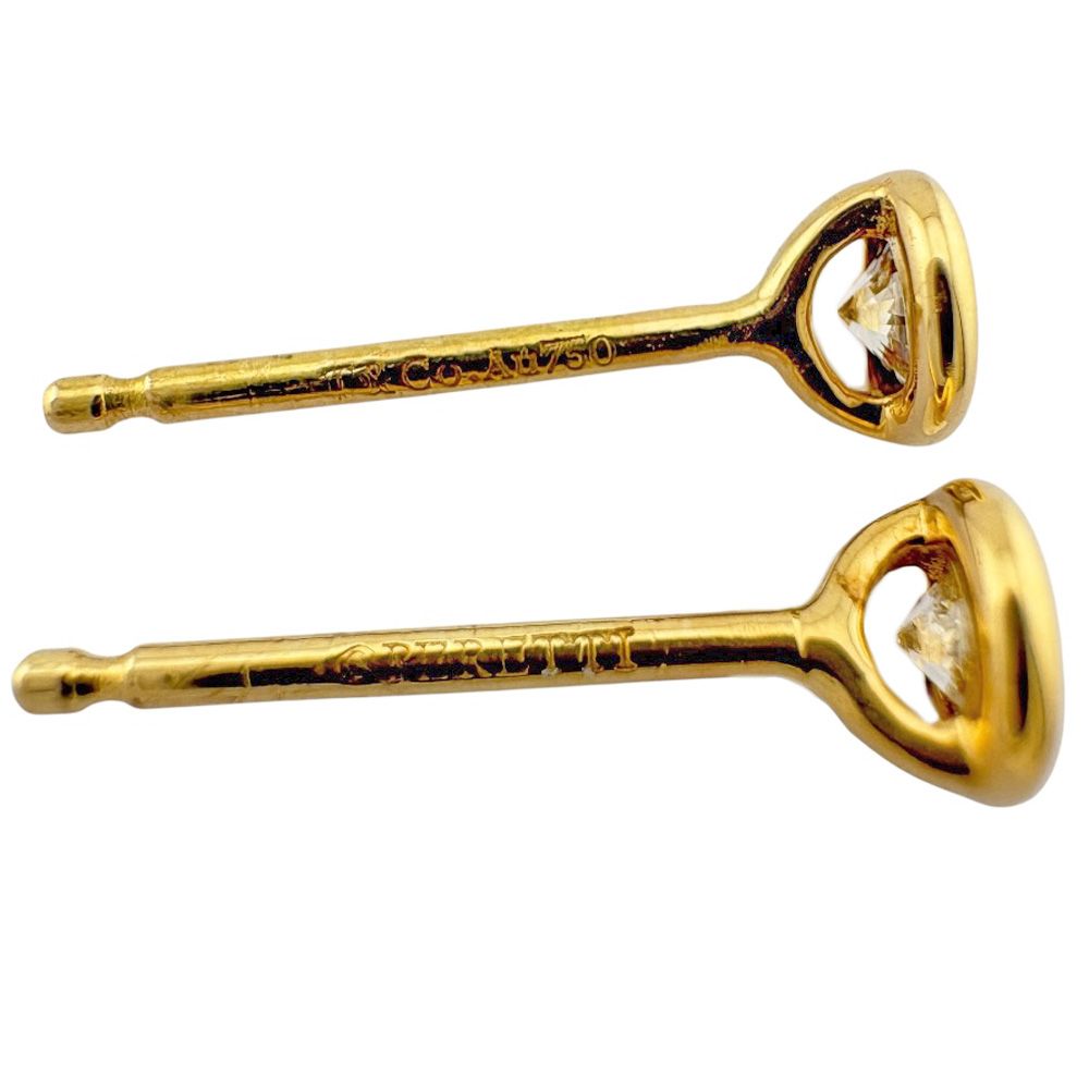 ティファニー バイザヤード ピアス 18金 K18イエローゴールド