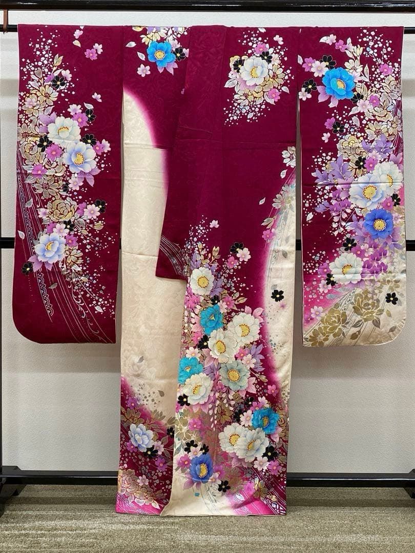 振袖 金彩 銀彩豪華 刺繍 紋意匠 身丈 157cm 撥水加工済 MO2900 振袖 金彩 銀彩豪華 刺繍 紋意匠 身丈 157cm 撥水加工済 MO2900 - メルカリ