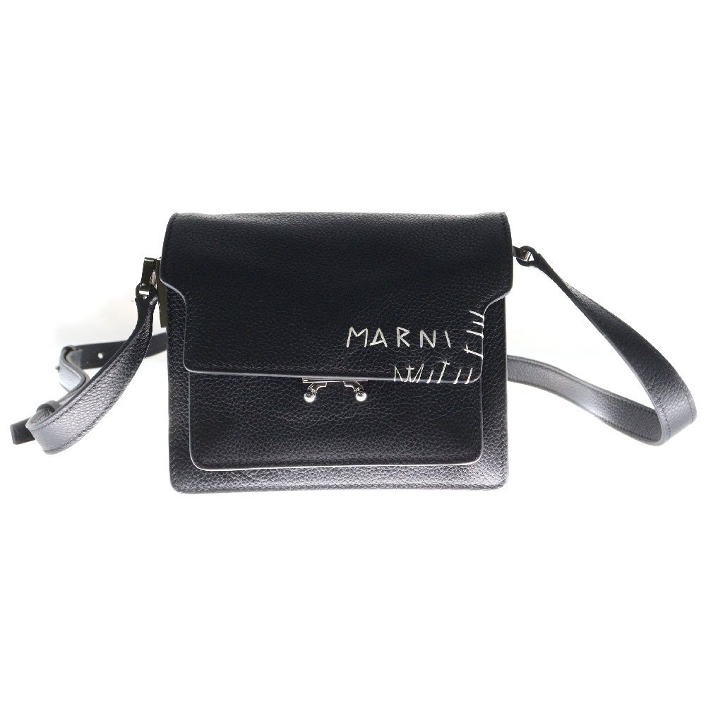 MARNI (マルニ) RUNK SOFT MINI トランクソフトミニ ショルダーバッグ ブラック SBMQ0046L2