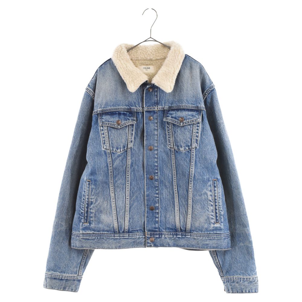 CELINE (セリーヌ) Classic Trucker Jacket in Denim 裏ボアデニム