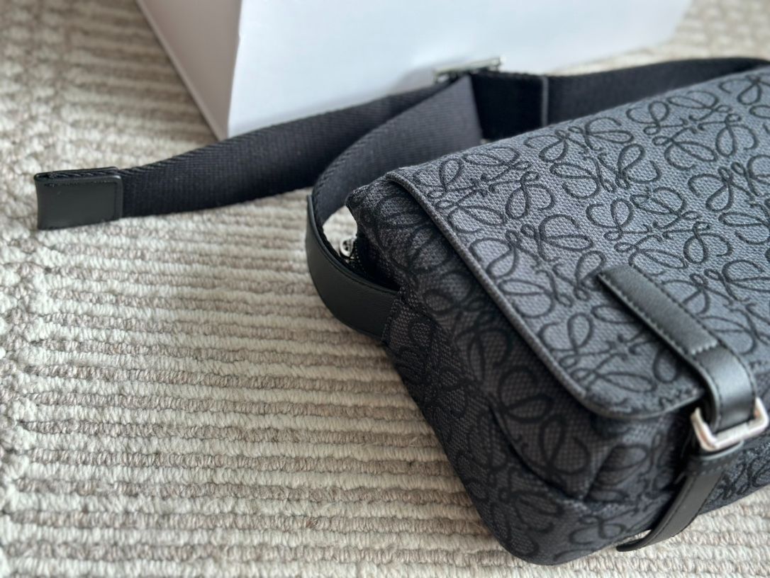 LOEWE|ロジェウィメンバッグ新型Militaryワイドショルダーストラッププリントカバー郵便配達バッグショルダーバッグショルダーバッグ-MM輸入4