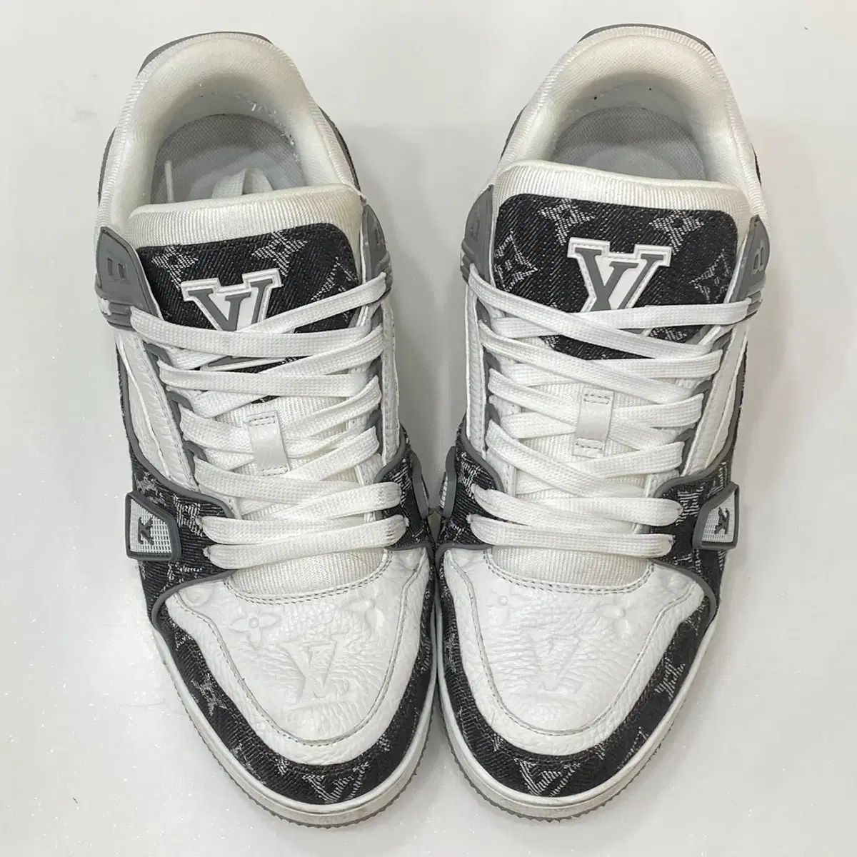 Louis Vuitton ルイヴィトン LV トレーナー スニーカーズ グレー メンズ 1ADF5A 6 5