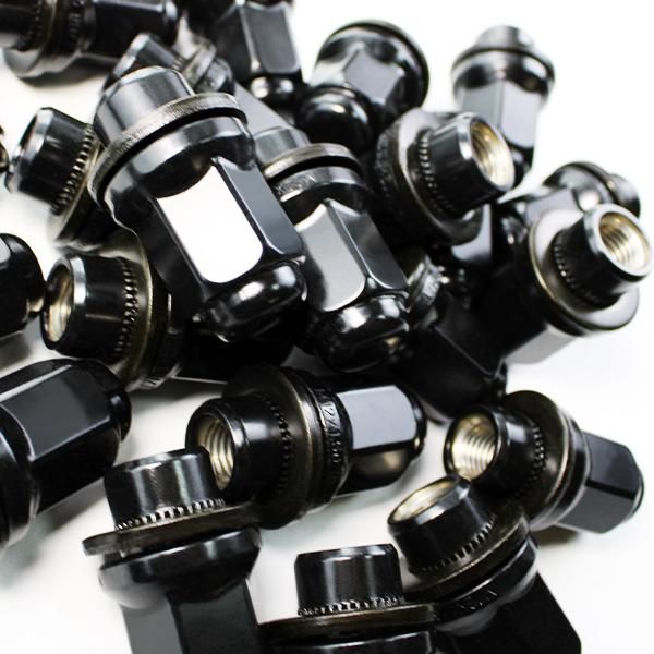 ホイールナット 50個 平座ナット トヨタ 純正 ホイール 用 ストレートナット 47mm P1.5 21HEX カローラ ミラージュ ミツビシ ブラックナット WP