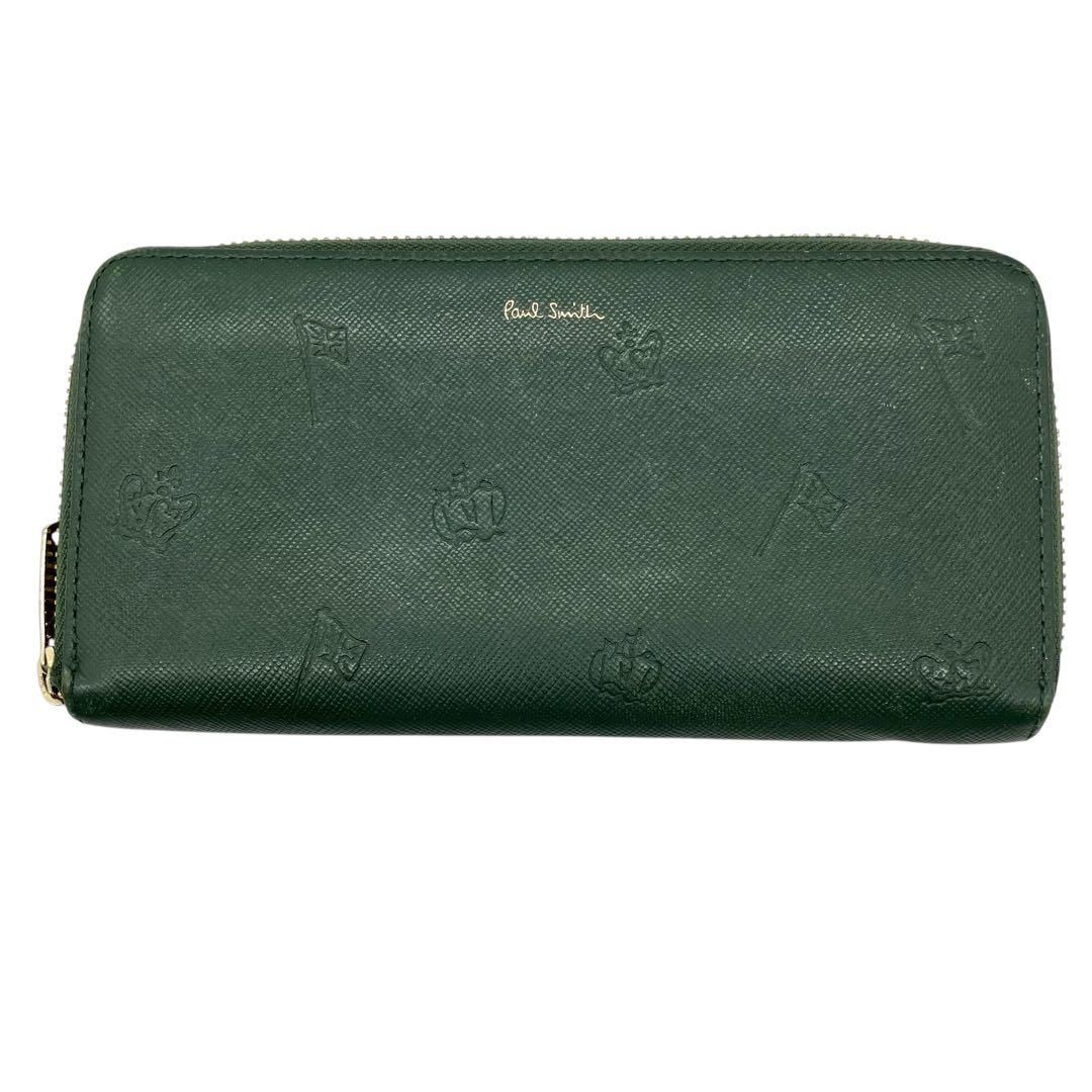 良品 1952 PaulSmith ポールドローイング 長財布 レザー