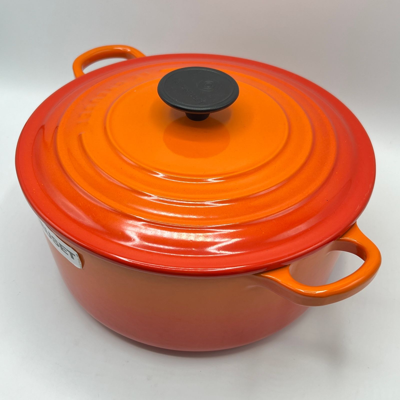 ル・クルーゼ ココット ロンド 24cm オレンジ 25001-24-09 ホーロー
