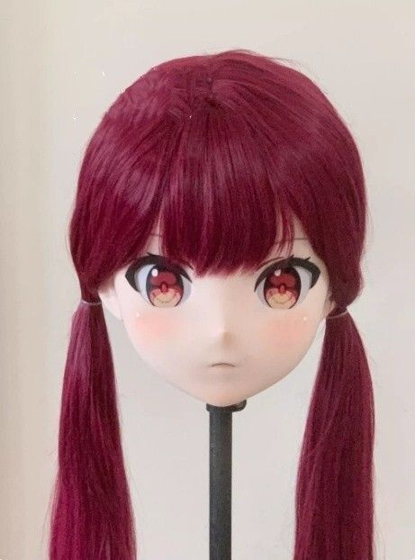 ☆即納 全頭マスク カツラ付き ロック付き NO.204 フリーサイズ