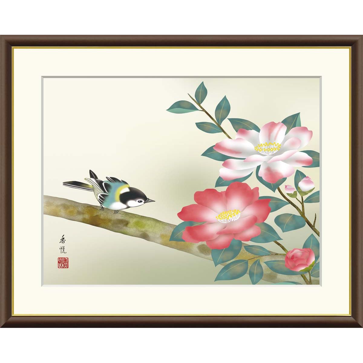 日本画作品「造花Ⅱ」