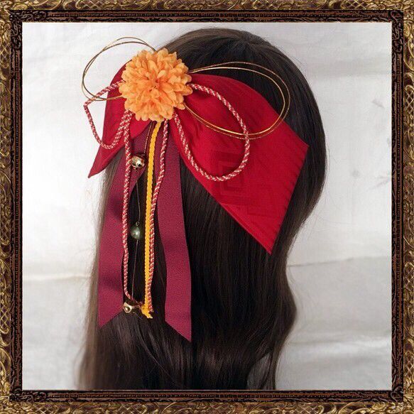 大正ロマン リボン 髪飾り 成人式 卒業式 #006 （大正ロマンリボン  