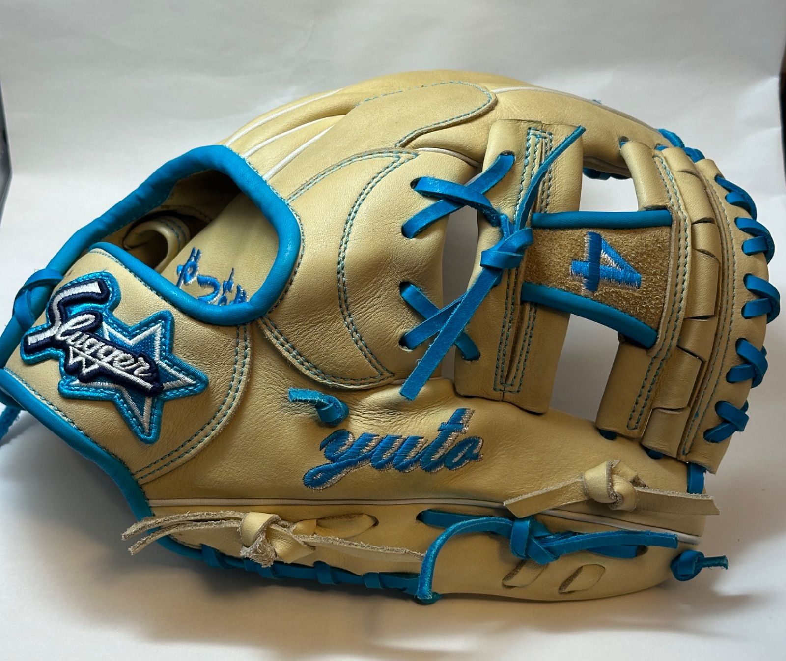 Sluggerオーダー軟式グローブ左投げ ※実戦ですぐ使える！送料込み。セール！ Slugger 久保田スラッガー オーダー 軟式グローブ 新品未使用 内