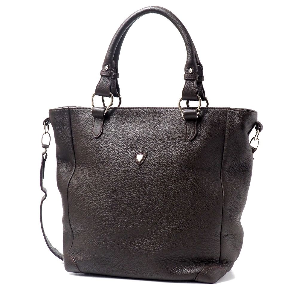 美品 シャンボールセリエ BOUREE （ブーレ）トートバッグ ダークブラウン 中古・古着通販】CHAMBORD SELLIER (シャンボール セリエ) レザー