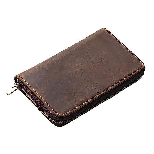 HANK レザー ペンケース コーヒー Coffee HANK ペンケース 大容量 レザー 筆箱 万年筆 収納 革