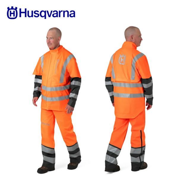 Sサイズ]Husqvarna ハスクバーナ チェーンソー防護服・ワーク