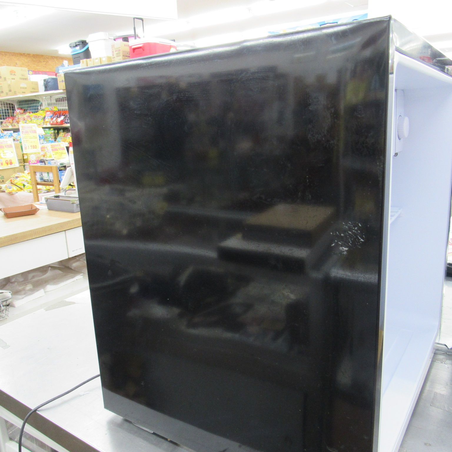 エルソニック ミラー冷蔵庫 46L ELSONIC 冷蔵庫【1ドア/右開き/46L