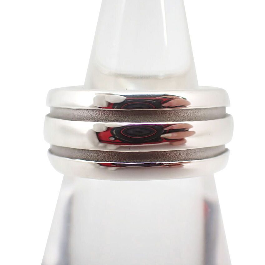 ティファニー 925 グルーブドダブルライン リング /13号/g505-34  