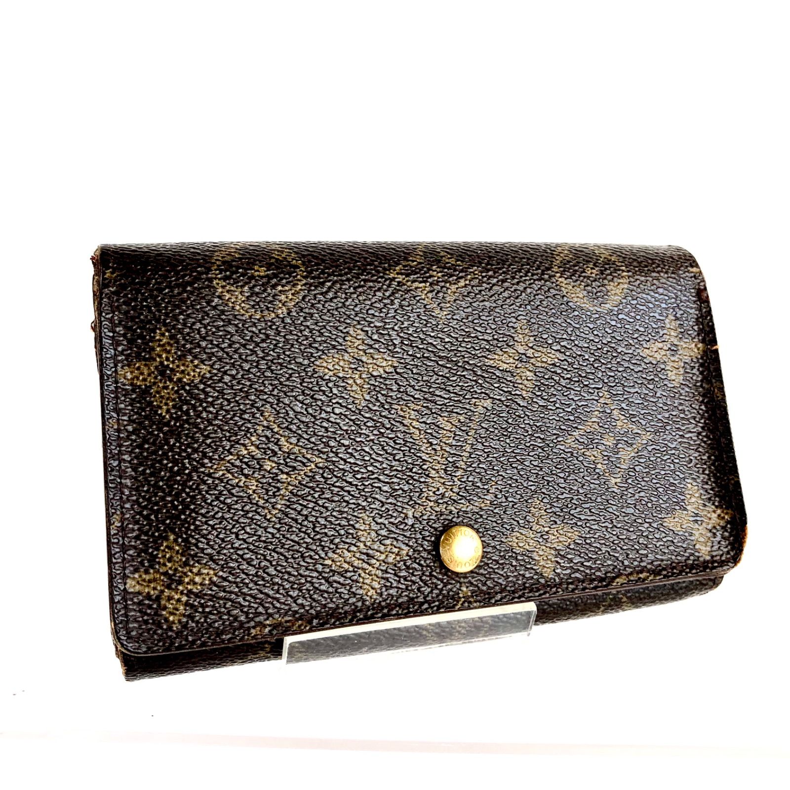 【新型】ルイヴィトン ポルトフォイユ トレゾール 二つ折り財布 モノグラム LOUIS VUITTON ルイヴィトン モノグラム ポルトフォイユ
