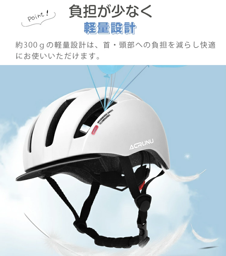 日/祝も発送 超軽量 ヘルメット ホワイト 自転車 マウンテンバイク