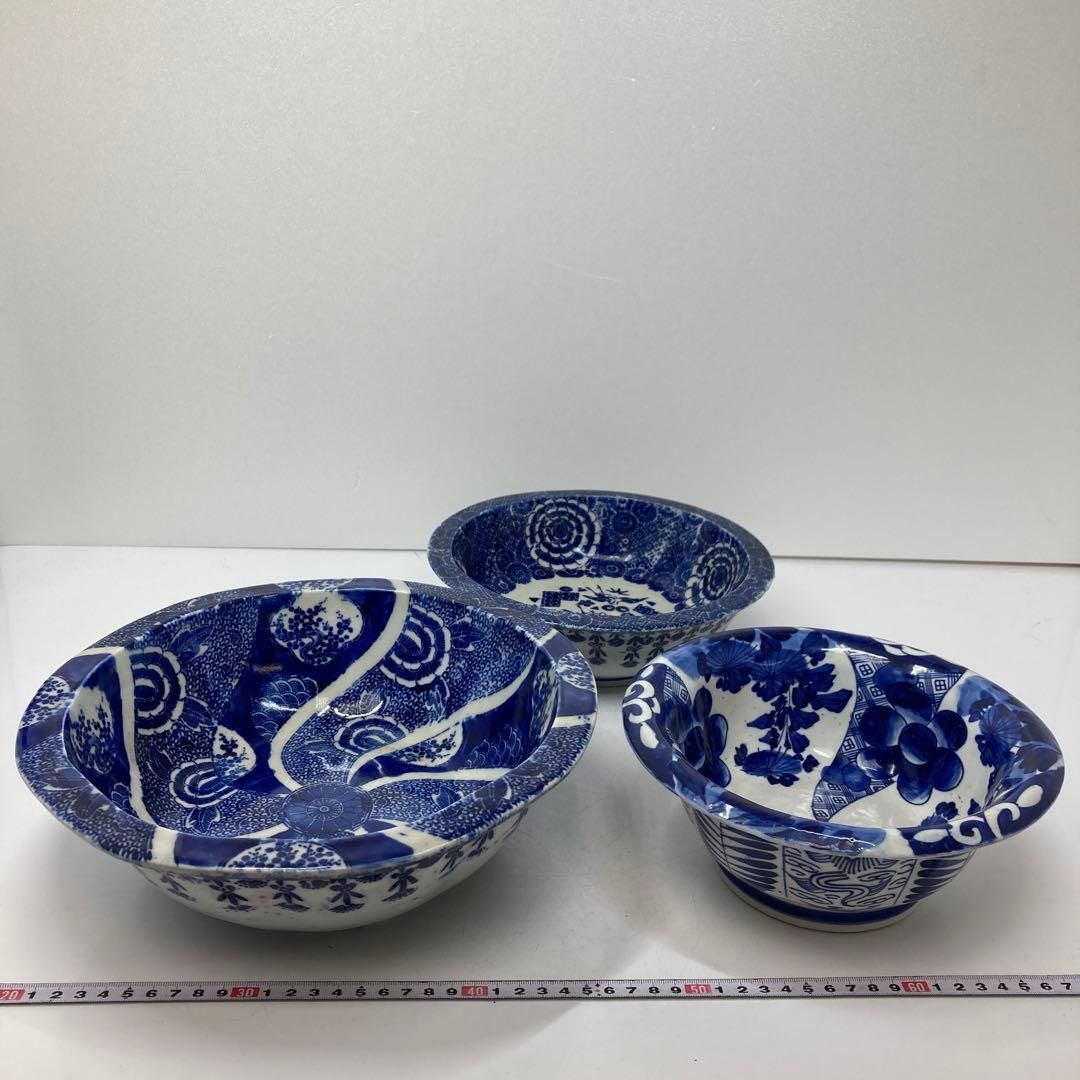 古伊万里 染付 大鉢3点 東さ5-0523⑤ - メルカリ