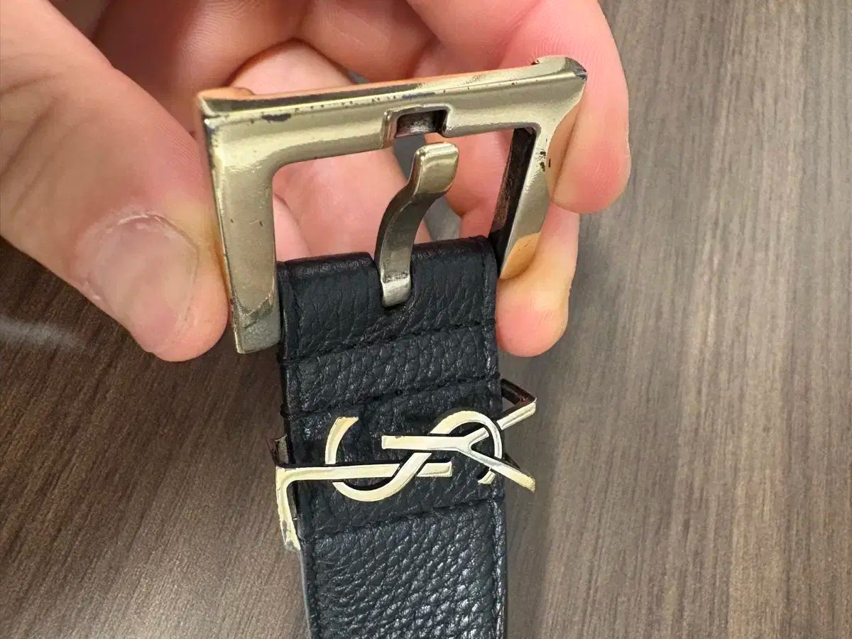 サンローラン SAINT LAURENT モノグラムベルト スクエアバックル