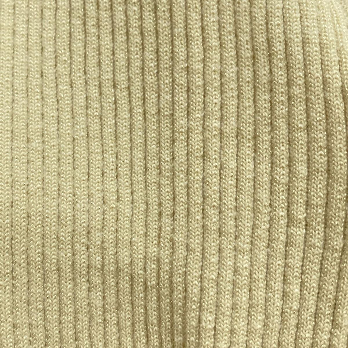 TO BE CHIC - TO BE CHIC(トゥービーシック) カーディガン サイズ38 M レディース新品同様  - ベージュ×ゴールド 長袖/ラメ TO BE CHIC(トゥービーシック) カーディガン サイズ38 M
