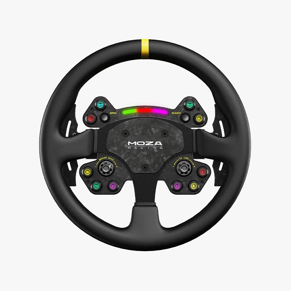 Moza RS V2 Steering Wheel ステアリング ホイール 本革グリップ RGB 国内正規品 シムレーシングシミュレーター