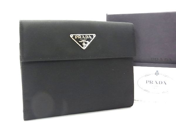 □新品同様□ PRADA プラダ M172 テスートナイロン 二つ折り 財布