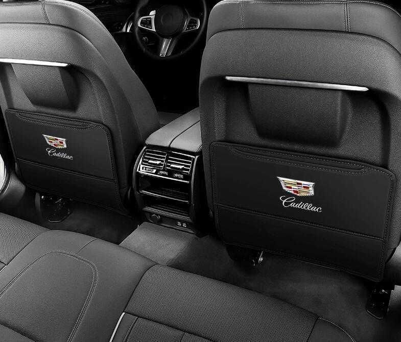 新品！キャデラック Cadillac キックガード シートバック マット キックガード プロテクター 汚れ防止 レクサス 内装 パーツ 2Pセット インテリア アクセサリー  取り付け簡単  3色選択  全車種