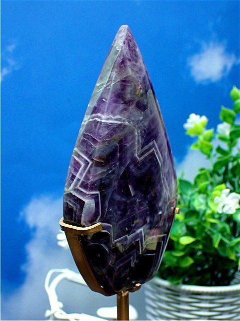 インテリア小物 天然～愛の守護石～夢幻紫水晶アメジスト 原石B87G3/69G06C