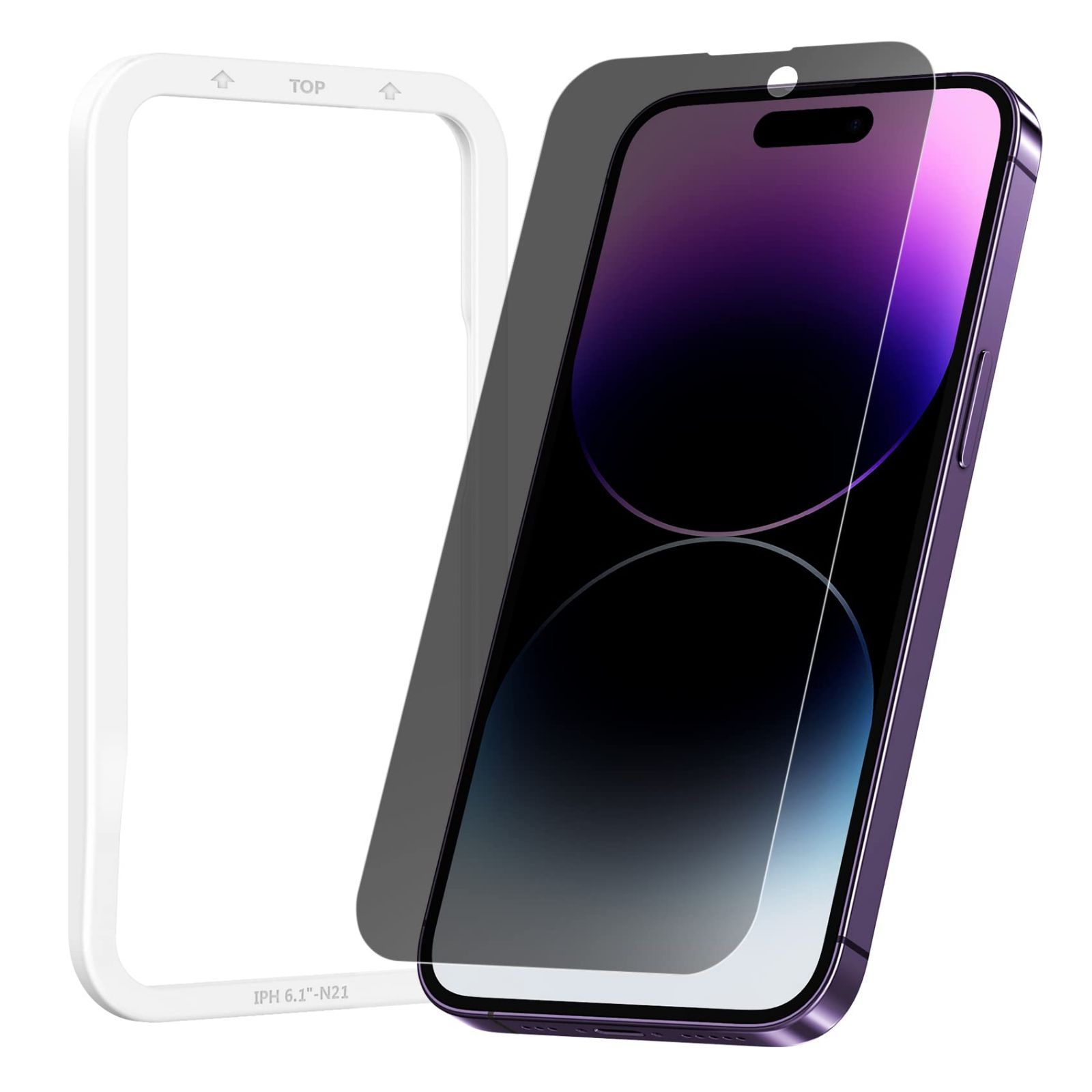 NIMASO 覗き見防止 ガラスフィルム iPhone 14 Pro 用 強化