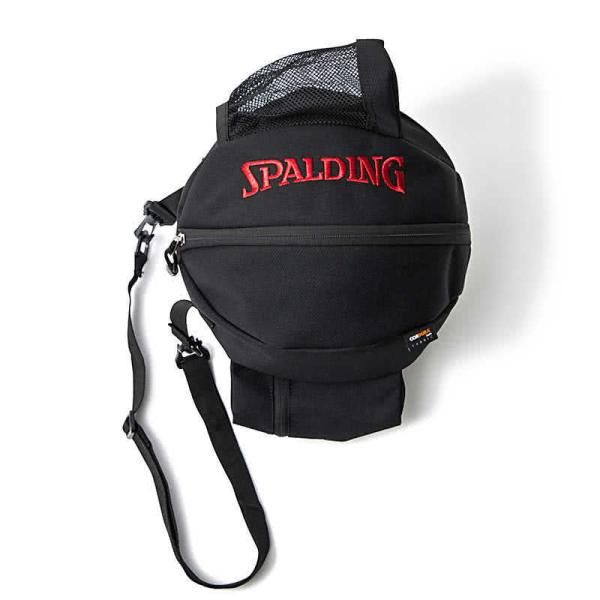 SPALDING バスケットボールバッグ PRO ブラック レッド 49-005RD