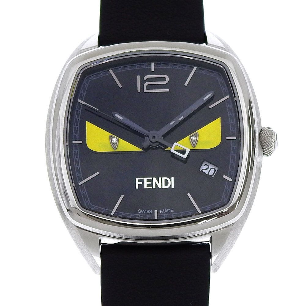 ファッション小物フェンディ FENDI バグズモンスター F222031611D1 SS/革ベルト クオーツ レディース 腕時計
