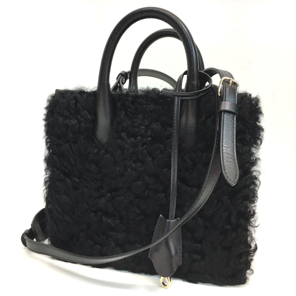 美品 バレンシアガ 347237 パドロックヌード ミニ ムートン BALENCIAGA - 美品 バレンシアガ 347237 パドロックヌード ミニ