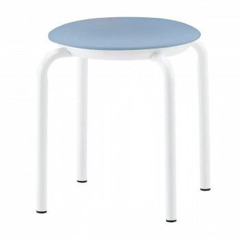 藤沢工業 TOKIO スツール JBM-36TL-S ライトブルー レザー 5脚入