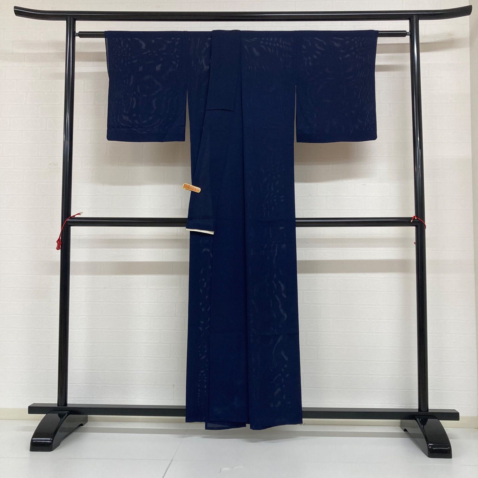 夏着物 絽 裄67 紋無し 落ち着いた色味 色無地 正絹 T-6243 夏着物 絽 裄67 紋無し 落ち着いた色味 色無地 正絹 T-6243 着物