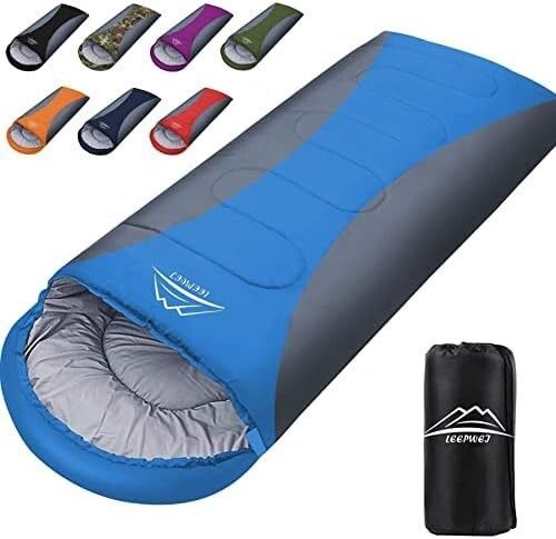 EEPWEI 寝袋 シュラフ 封筒型 軽量 保温 耐寒 防水 コンパクト アウトドア キャンプ 登山 車中泊 防災用