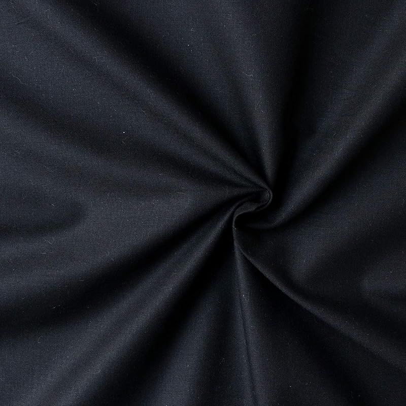 日本紐釦貿易 Nippon Chuko エイティスクエア 無地 生地 綿 シャーティング クロ ブラック系 巾約108cm×8m切売カット KD4630-104-8M 1