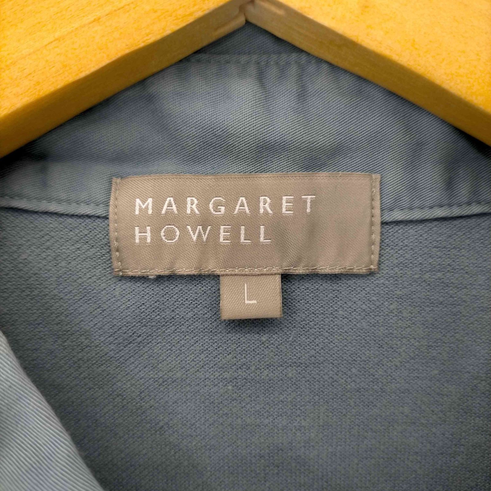 【MARGARET HOWELL】マーガレットハウエル 鹿の子ポロシャツ 美品】マーガレットハウエル ポロシャツ スキッパー オーバー