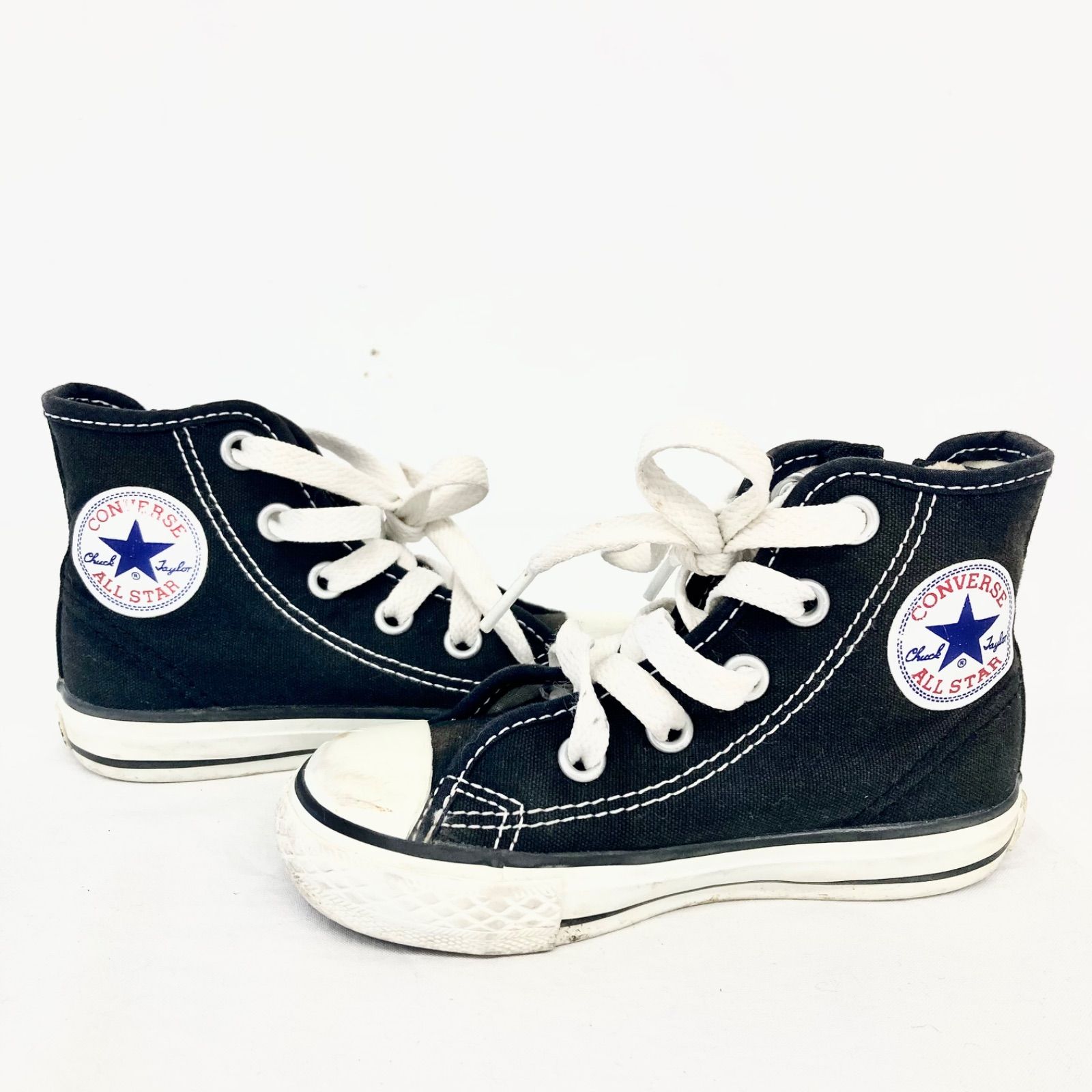 CONVERSE ALLSTAR コンバース オールスター キッズ スニーカー ハイカット 横チャック 親子お揃いコーデ 脱ぎやすい 履きやすい 黒  ブラック オシャレ お出かけ - メルカリ