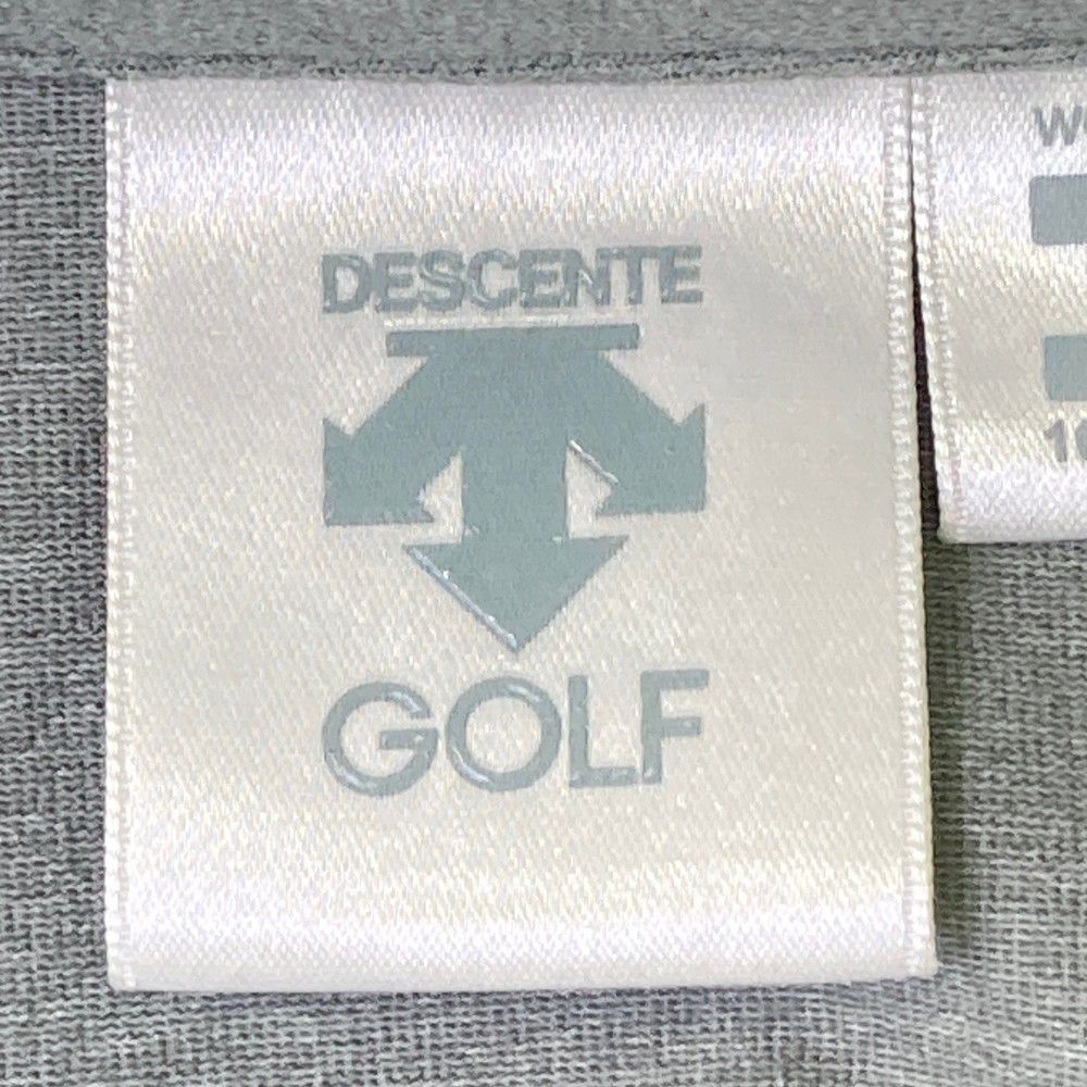 サイズ：M DESCENTE GOLF デサントゴルフ  長袖ポロシャツ  グレー系 [240101457412] ゴルフウェア レディース ストスト サイズ：M DESCENTE GOLF デサントゴルフ 長袖ポロシャツ グレー