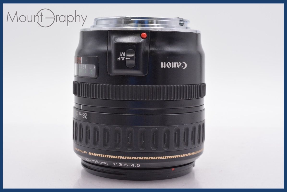 上 キヤノン Canon EF 28-105mm F3.5-4.5 USM 前後キャップ-レンズフィルター付 完動 同梱可 mj4976