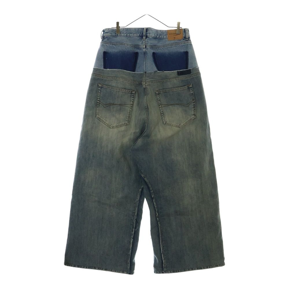 BALENCIAGA WIDE LEG Baggy バギー コットン デニム ジーンズ ZARA wide-leg デニムパンツ acne balenciaga バギー - メルカリ