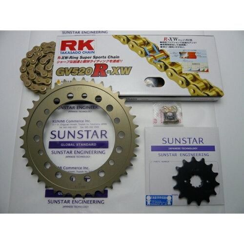 4営業日で発送 SUNSTAR サンスター スプロケット＆チェーンキット 品番 KR31503 CBR250R 11-13 サイズ 520
