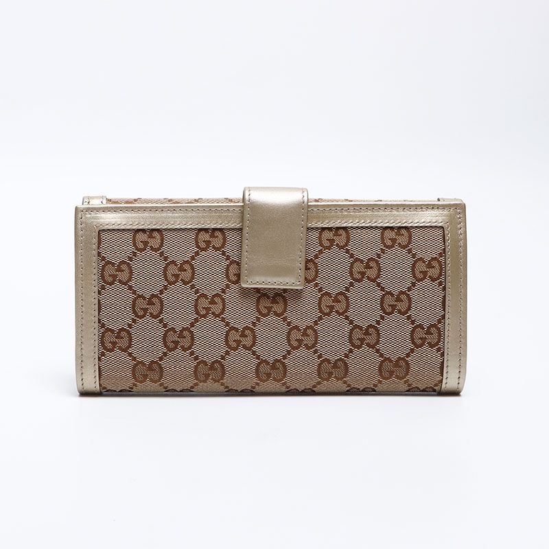 GUCCI グッチ 長財布 GGキャンバス インターロッキング - メルカリ