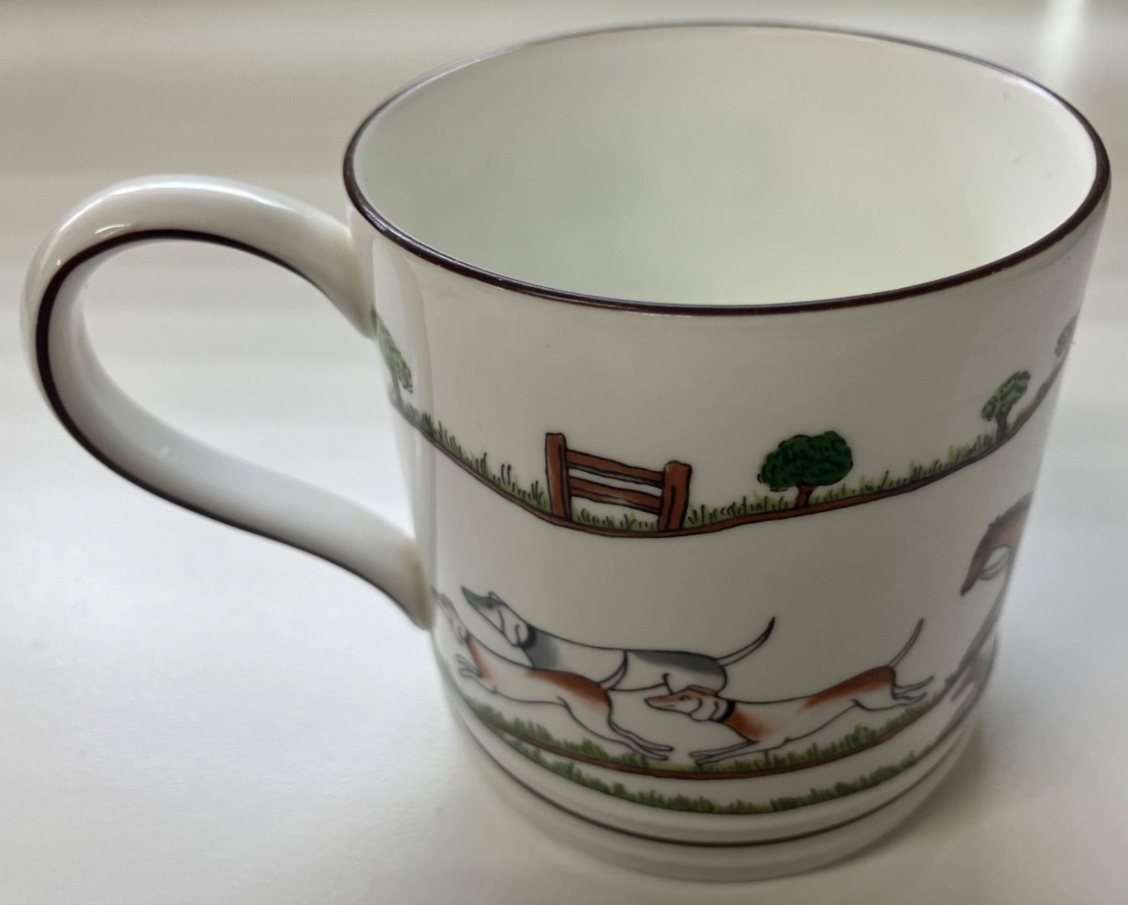  T 011 WEDGWOOD HUNTING SCENES マグカップ マグカップ コーヒー ティーカップ