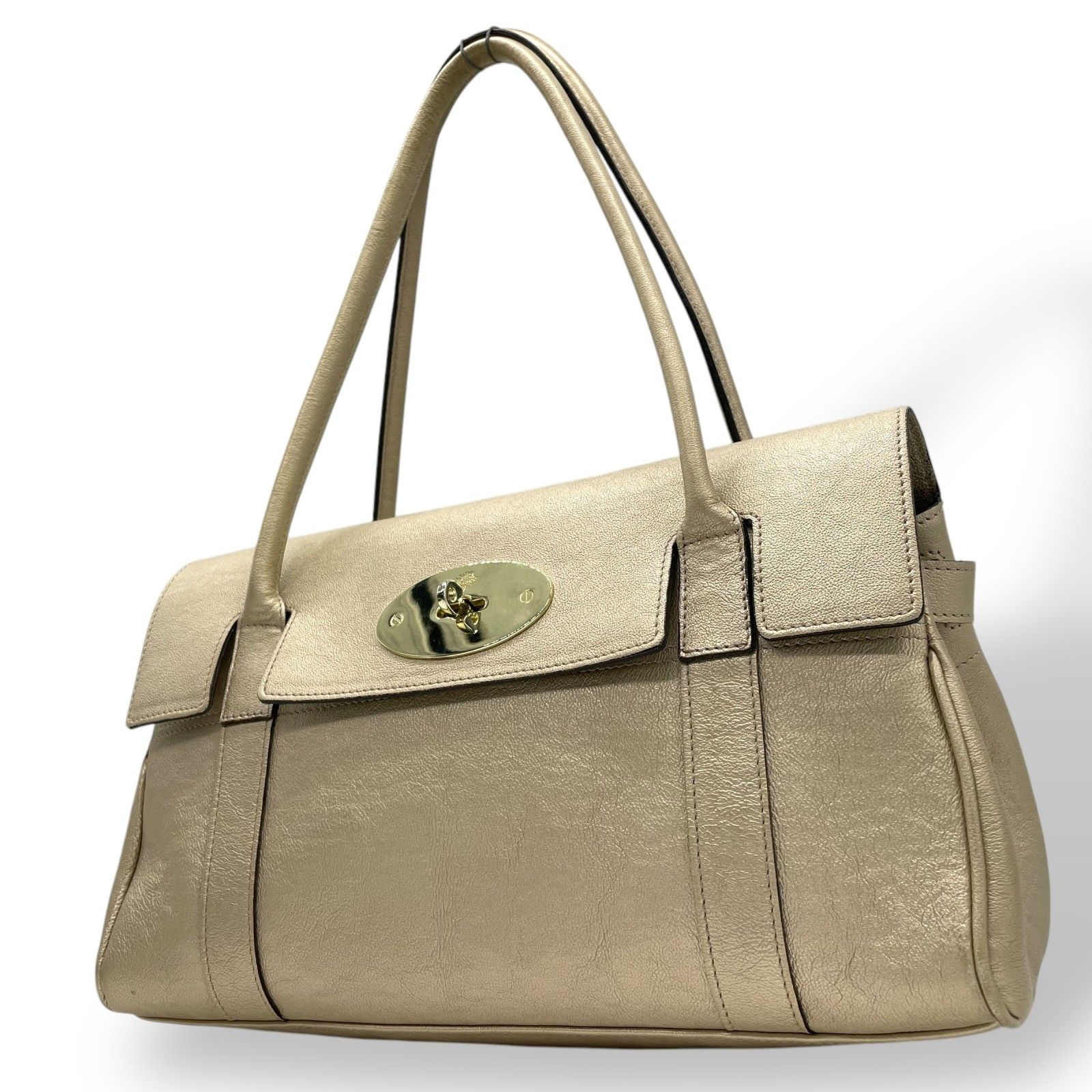 美品 マルベリー mulberry ベイズウォーター ハンドバッグ レザー 本革  