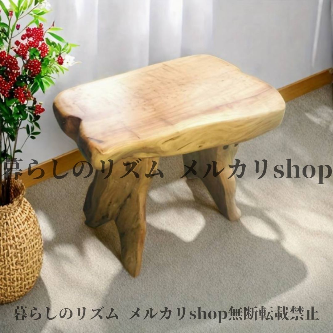 スツール 天然木 木根スツール 手彫りの無垢材構造 自然な木目と節 頑丈な丸型 長方形 楕円形トップ 室内 家具 ホーム キッチン ガーデン パティオ用 結婚式 カフェ 耐久性 快適な座り心地 モダンデザイン 北欧 ナチュラル
