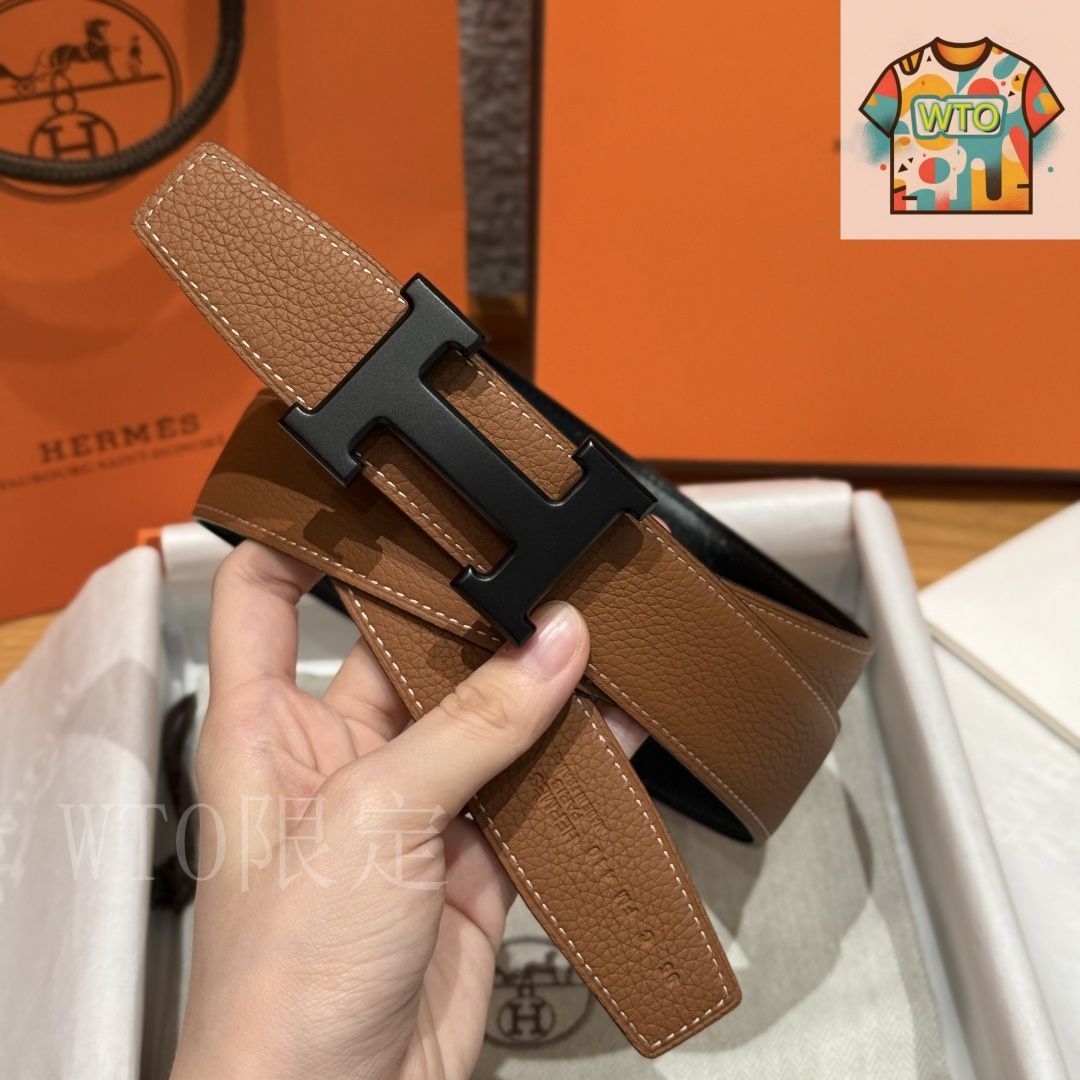 今日WTO】Herm?s エルメス メンズレザーベルト-1-VL73 - メルカリ